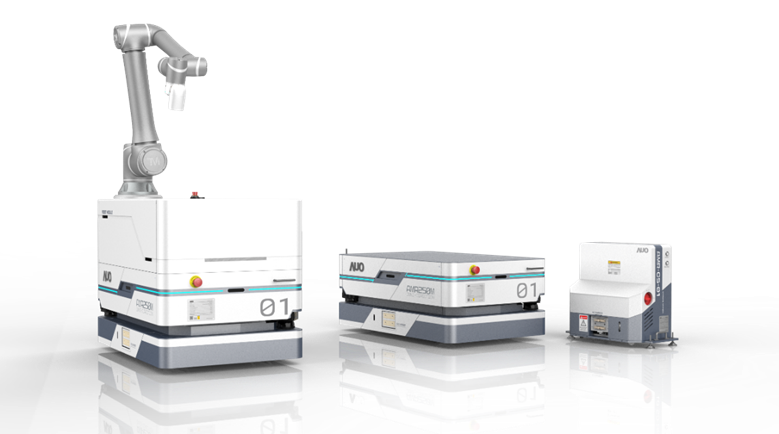 尊龙數位開發的自主式移動機器人（AMR250M），搭配全向輪並結合AI演算法、2D LiDAR、3D攝影機等技術，協助客戶實現產線全自動化